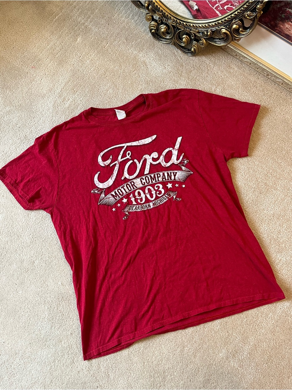 Red Ford Motor Company 1903 Graphic Tee